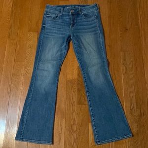 American Eagle kick boot blue jeans size 10